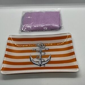 Glass Anchor Trinket Tray